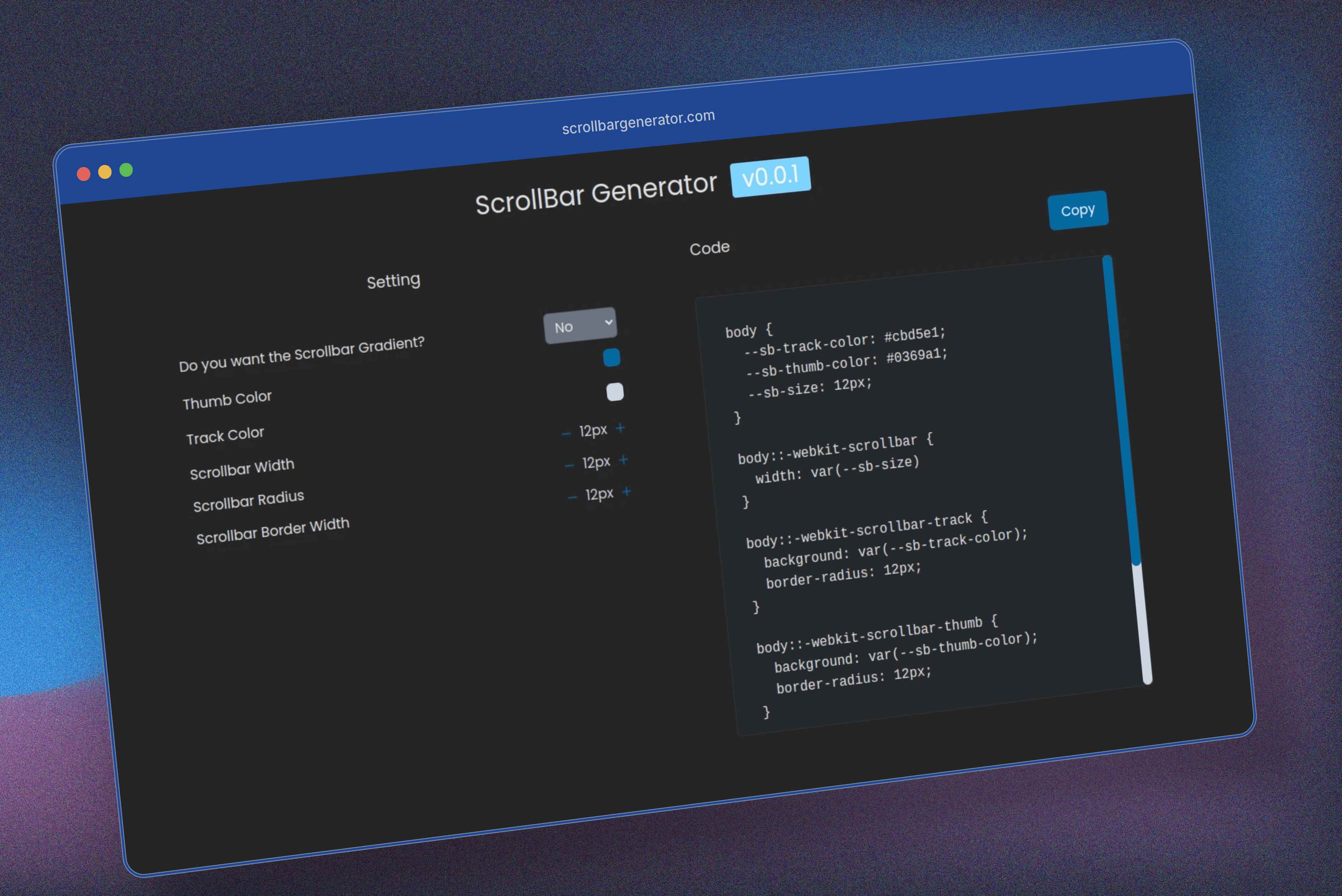 Generador de Scrollbars